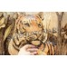 Купить панно большое «Амурская тигрица после охоты» (70см х 50см)