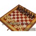 Купить кожаные шахматы-нарды "Мангол" 