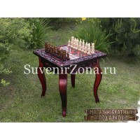 Шахматный стол ручной работы "Вдохновение 3"